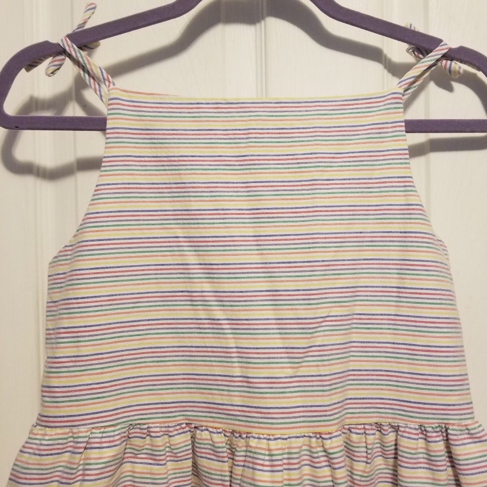 NWT Florence Eiseman Seersucker Dress with Shoulder ties Size 14 Color Multi - Picture 4 of 7